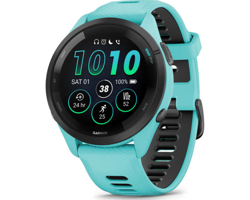 SMARTWATCH GARMIN FORERUNNER 265 TURQUESA NEGRO GPS