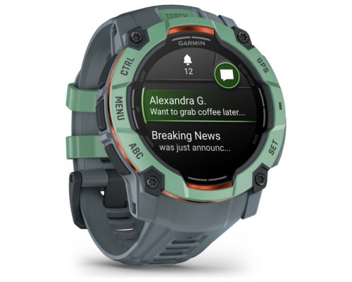 SMARTWATCH GARMIN INSTINCT 3 50MM AMOLED VERDE CORREA VERDE
