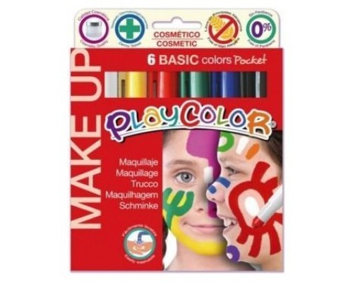 POCKET MAKE UP BASIC 6 COLORES SURTIDOS PLAYCOLOR 01001 (Espera 4 dias)