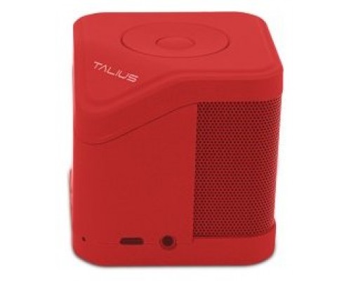 TALIUS Altavoz Cube 3W Fm/Sd Bluetooth Rojo