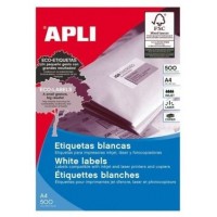 CAJA 500 HOJAS ETIQUETA BLANCA ILC 210X297 01788 APLI (Espera 4 dias)