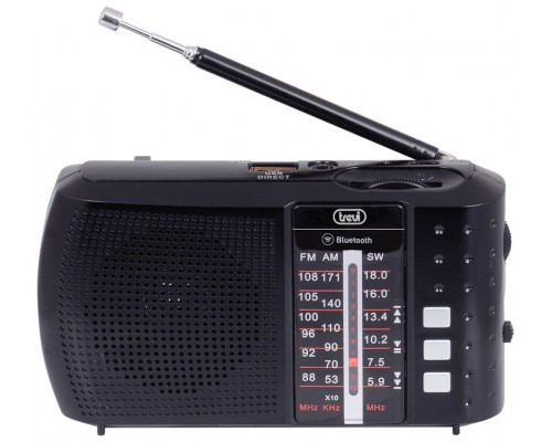 RADIO PORTÁTIL MULTIBANDA BLUETOOTH USB MICRO SD TREVI RA 7F20 BT NEGRO