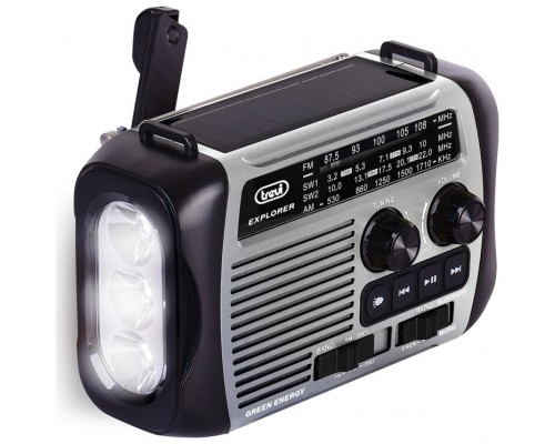 RADIO TREVI RA 7F30 BT EXPLORER RADIO CARGA SOLAR & DINAMO GRAY
