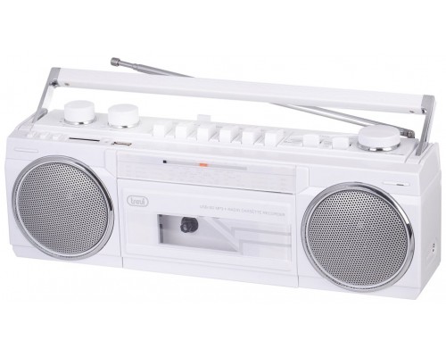 RADIO CASSETTE RR 501 BT PORTABLE RADIO RECORDER +USB+AW WHITE