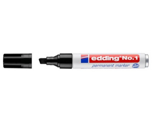 MARCADOR PERMANENTE PUNTA BISELADA 1-5MM Nº1 NEGRO EDDING 1-01 (MIN10) (Espera 4 dias)