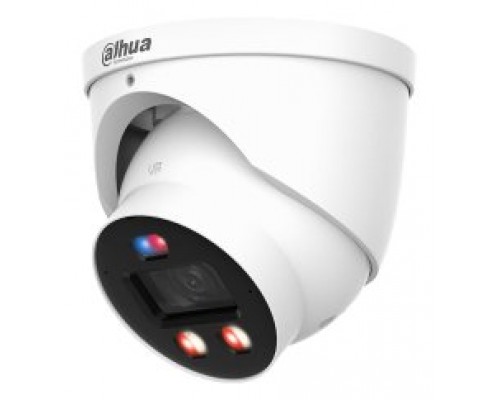 (DH-IPC-HDW3449HP-AS-PV-0280B-PRO) DAHUA CAMARA IP WIZCOLOR TURRET WIZSENSE SERIE 3 4MP CON INTELIGENCIA ARTIFICIAL, SOPORTA MICROSD 256GB, TIOC PRO ALARMA IN/OUT, ACUPICK, SMD 4.0, 12 VDC/POE, IP67, 2.8MM (Espera 4 dias)