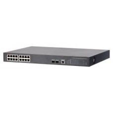 DAHUA - DH-PFS4218-16GT-240 - SWITCH POE 16 PUERTOS GIGABIT + 2 SFP UPLINK GIGABIT 240W 802.3AT MANEJABLE LAYER 2 (Espera 4 dias)