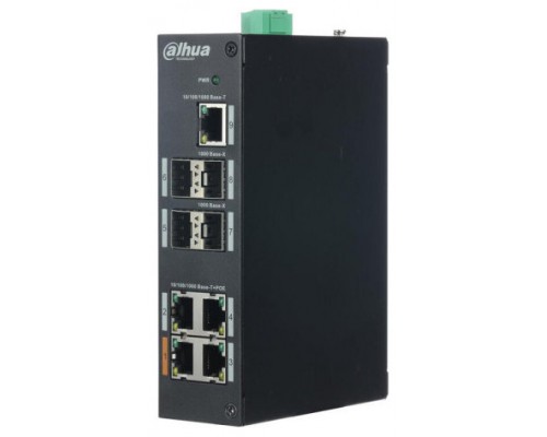 (DH-PFS3409-4GT-V2) DAHUA SWITCH INDUSTRIAL L2 4 PUERTOS +1 UPLINK GIGABIT + 4 SFP (Espera 4 dias)