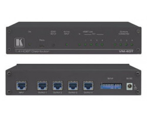 Kramer Electronics VM-4DT amplificador de línea de video Negro (Espera 4 dias)