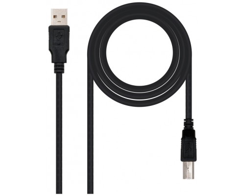 CABLE USB 2.0 IMPRESORA TIPO A/M-B/M, NEGRO 1.8 M