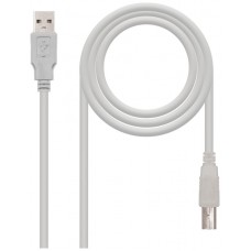 Nanocable - Cable USB 2.0 para impresora de 3m