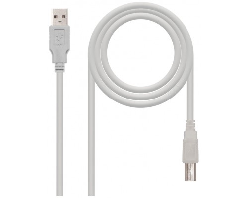 USB 2.0, A/M-B/M, 3 m, Beige