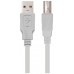USB 2.0, A/M-B/M, 3 m, Beige