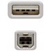USB 2.0, A/M-B/M, 3 m, Beige
