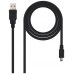 USB 2.0, A/M-Mini USB 5pin/M, 1.8 m, Negro