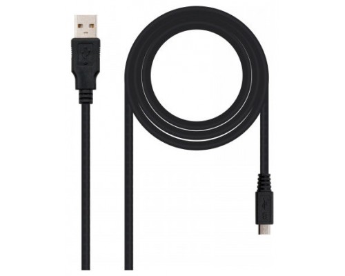 USB 2.0/Micro-USB 2.0, Negro, 3m
