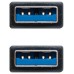 USB 3.0, A-M/A-M, Negro, 2m