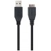 USB 3.0, 1.0 m, A/M-Micro B/M, Negro