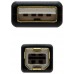 USB 2.0, A-M/B-M, Negro, 2m