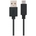 CABLE USB 2.0 3A, TIPO USB-C/M-A/M, NEGRO, 2.0 M
