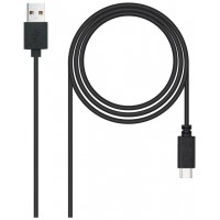 CABLE USB 2.0 3A, TIPO USB-C/M-A/M, NEGRO, 3.0 M