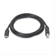 CABLE USB 2.0 IMPRESORA 3A, TIPO USB-C/M-B/M, NEGRO,