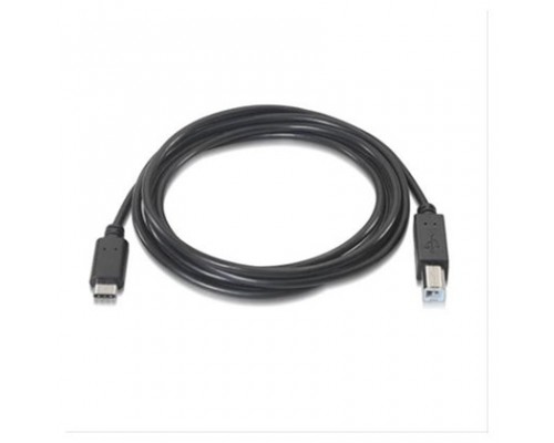 CABLE USB 2.0 IMPRESORA 3A, TIPO USB-C/M-B/M, NEGRO,
