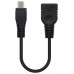 USB 2.0 OTG, micro B/M-A/H, 0.15 m, Negro