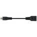 USB 2.0 OTG, micro B/M-A/H, 0.15 m, Negro