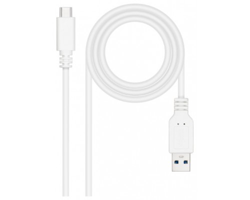 CABLE USB 3.1 GEN2 10Gbps 3A USB-C/M-A/M BLAN 1.5M
