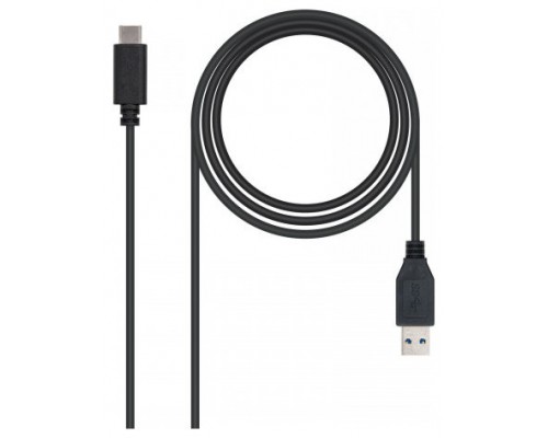 CABLE USB 3.1 GEN2 10Gbps 3A, TIPO USB-C/M-A/M, NEGRO,