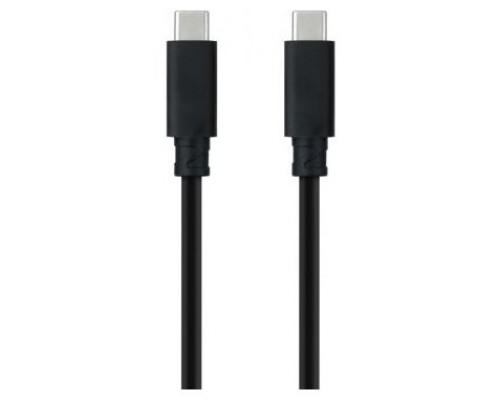 CABLE USB 3.1 GEN2 5A USB-C/M-USB-C/M NEGRO 1.5 M