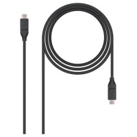 CABLE USB 3.1 GEN2 10GBPS 3A TIPO USB-CM-USB-CM NEGRO