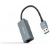 CONVERSOR USB3.0 ETHERNETGB Mbps, GRIS 15 CM