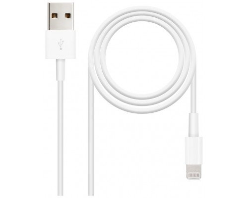 Cable Lightning a USB-A, Lightning/M -USB A/M, Blanco,