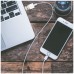 Cable Lightning a USB-A, Lightning/M -USB A/M, Blanco,