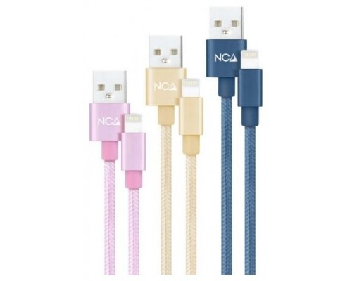 3 CABLES LIGHTNING A USB A/M, RO-DO-AZ MALLADO, 1M