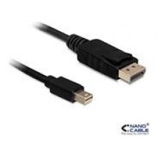 Mini DisplayPort - DisplayPort, 2m, Negro