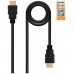 CABLE HDMI V2.0 4K@60Hz 18Gbps, A/M-A/M, NEGRO, 1.0 M