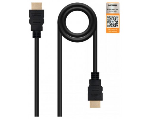 Nanocable - Cable HDMI 2.0 4K@60Hz 18Gbps A/M-A/M 2M