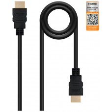 CABLE HDMI V2.0 4K@60Hz 18Gbps, A/M-A/M, NEGRO, 3.0 M