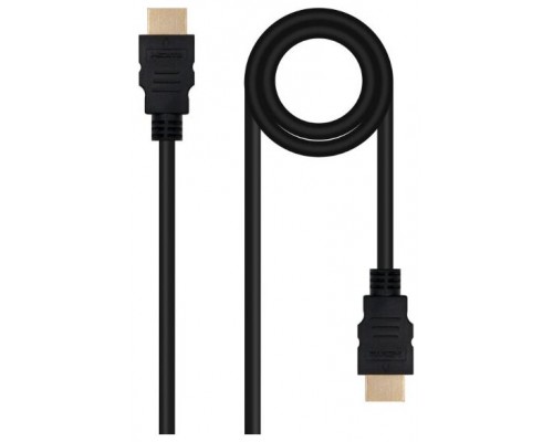 CABLE HDMI V2.0 4K@60HZ 18Gbps NEGRO 0.5 M