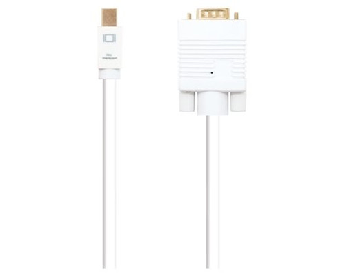 NANOCABLE Cable conversor Mini DP a VGA, Mini DP/M - VGA/M, Blanco, 3.0 M, 3 m, Mini DisplayPort, VGA (D-Sub), Macho, Macho, Derecho-SX5 NANOCABLE Cable conversor Mini DP a VGA, Mini DP/M - VGA/M, Blanco, 3.0 M, 3 m, Mini DisplayPort, VGA (D-Sub), Macho, Macho, Derecho