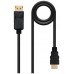 CABLE CONVERSOR DP A HDMI DPM - HDMI/M NEGRO 0.5 M