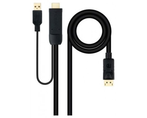 Cable Conversor HDMI 2.0 a DisplayPort V1.2, 1.8 m,