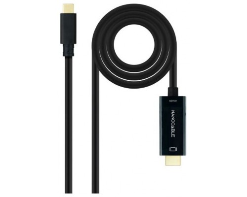 NANOCABLE CABLE CONVERSOR USB-C/M A HDMI/M 4K@30HZ 3 M