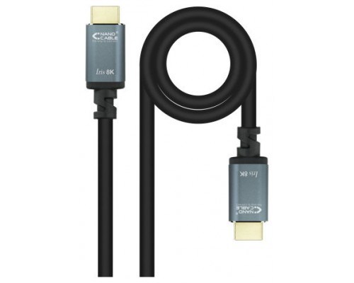 Cable HDMI 2.1 IRIS 8K A/M-A/M, Negro, 0.5 m