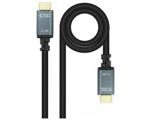 Nanocable - Cable HDMI 2.1 IRIS 8K A/M-A/M Negro - 2.0