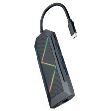 Hub USB-C 8 en 1, Conversor USB-C a 3xUSB-A, USB-C PD,