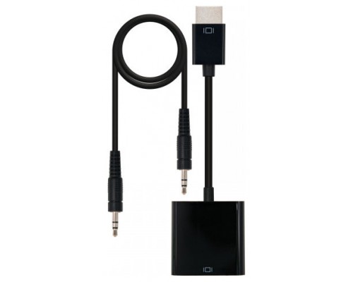 CONVERSOR HDMI SVGA+AUDIO HDMIM-SVGAH+3.5H 10CM+1M